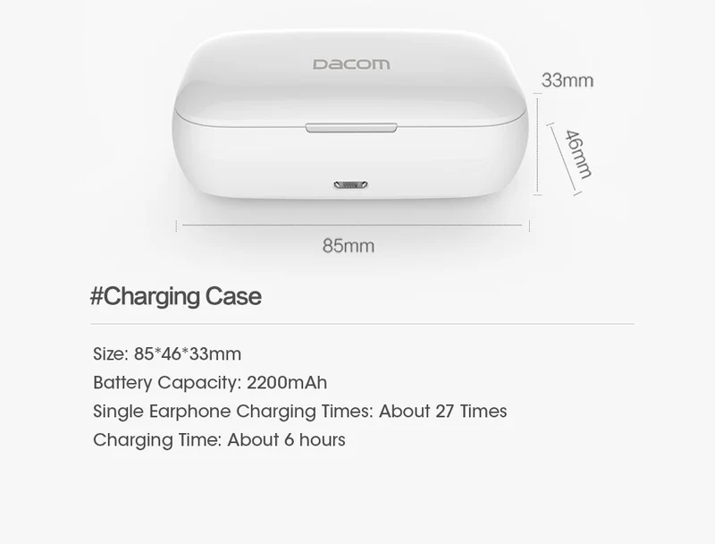 DACOM GF8 TWS Mini Wireless Earphones with Microphone