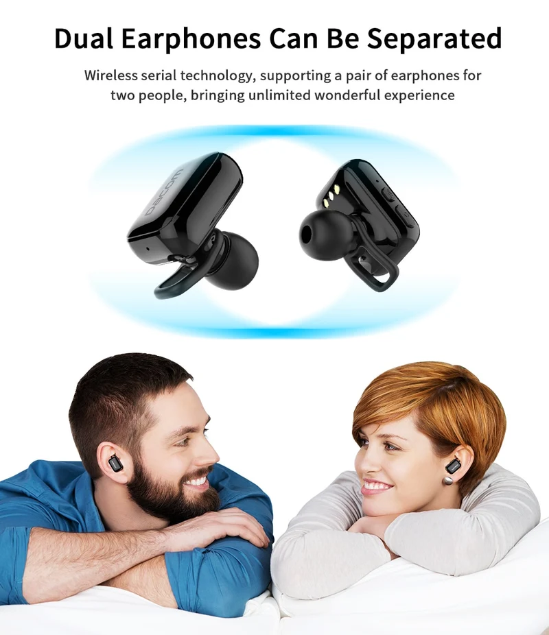 DACOM GF8 TWS Mini Wireless Earphones with Microphone