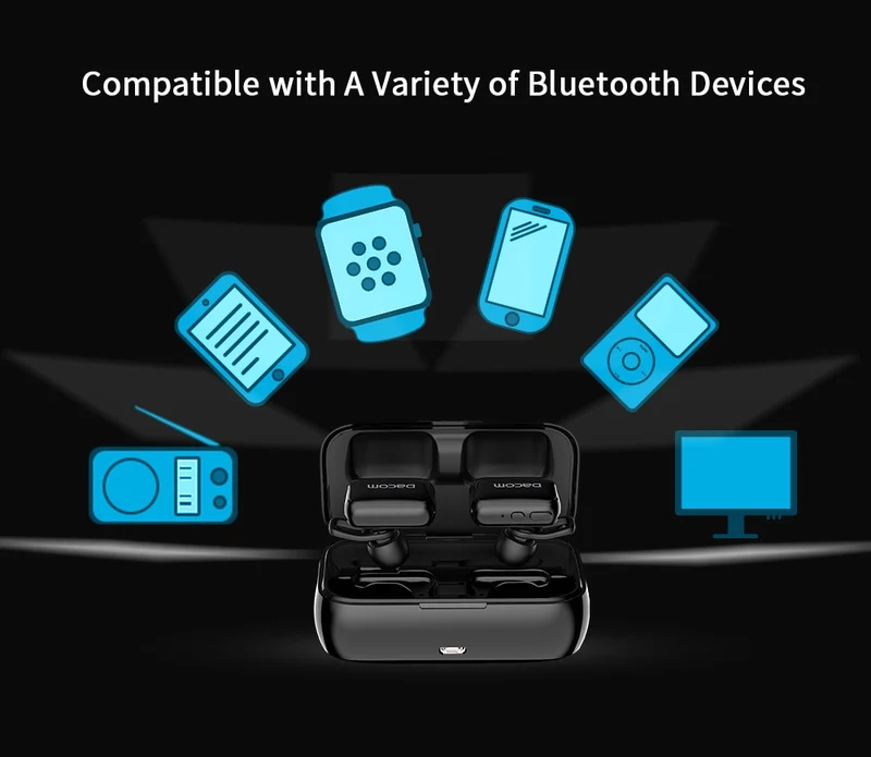 DACOM GF8 TWS Mini Wireless Earphones with Microphone