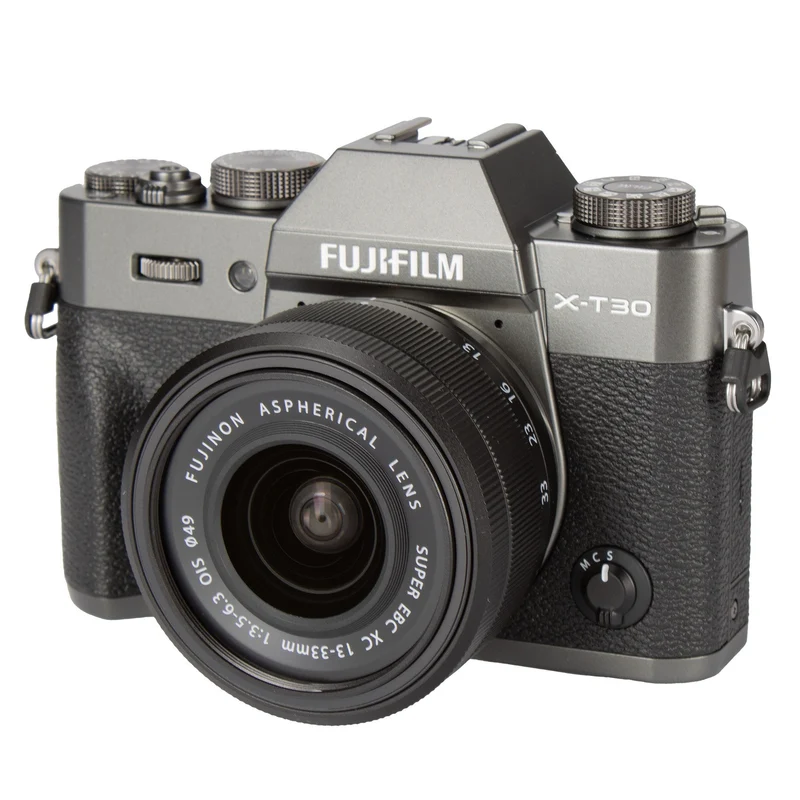 FUJIFILM X-T30 III Mirrorless Camera Body, with XC13-33mm Lens Kit, Charcoal Silver