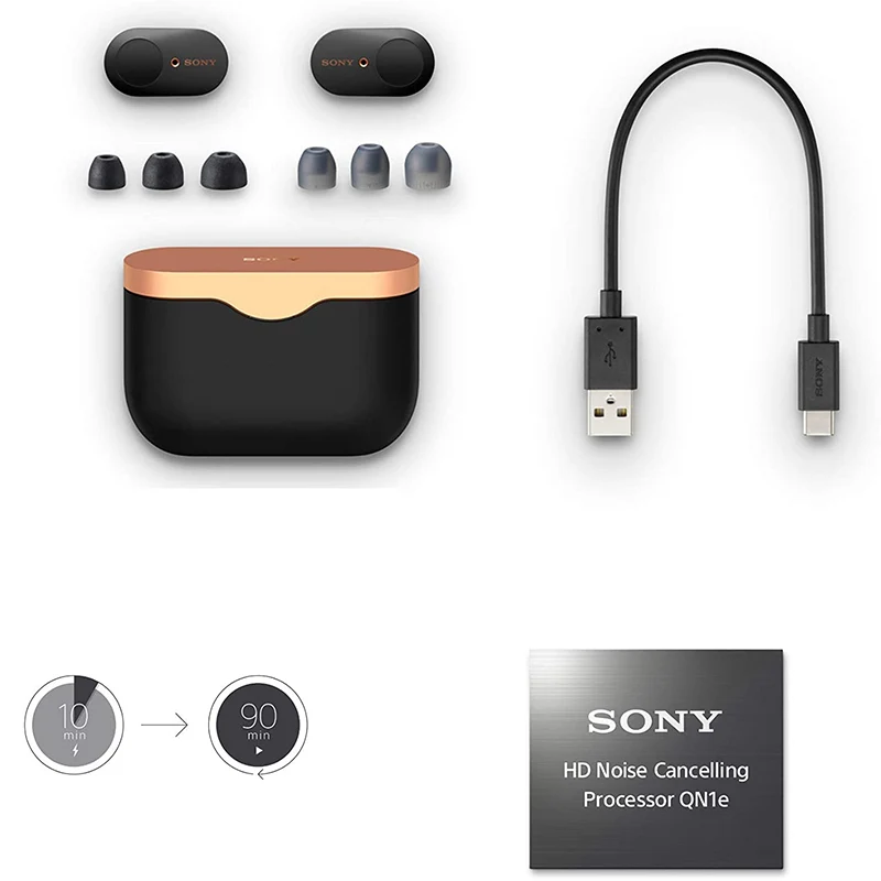 Sony WF-1000XM3 True Wireless Noise-Canceling Earbud Headphones