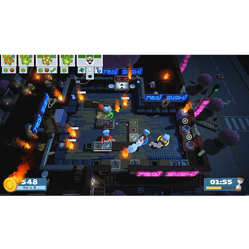 PS4 game Overcooked! 2 [R2] (English/Chinese) physical version for PlayStation 4