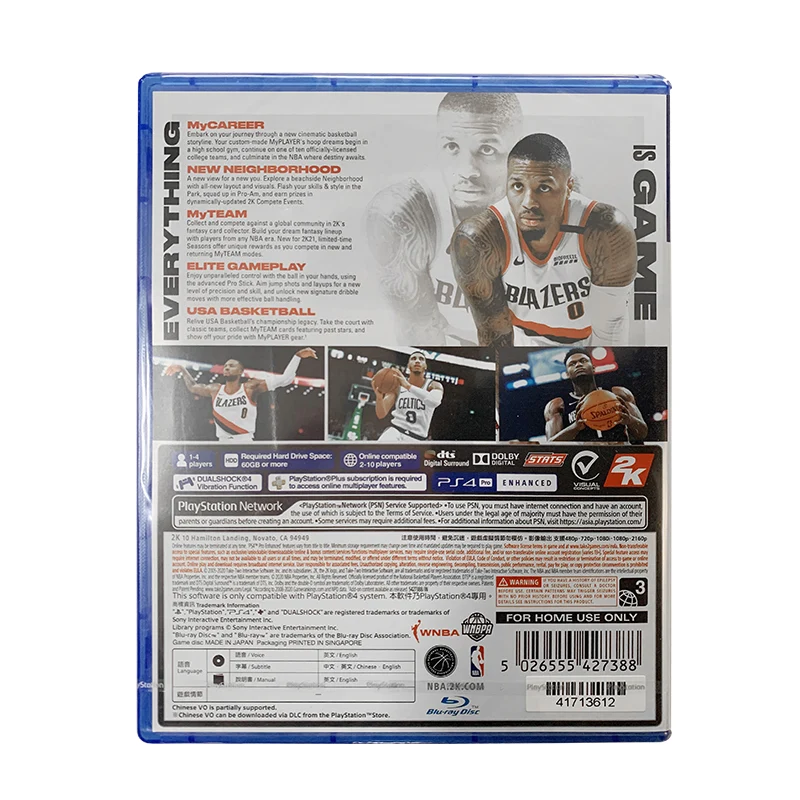 PS4 Game NBA 2K21 Basketball R3