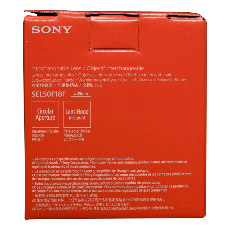 Sony FE 50mm F1.8 Standard LENSES SEL50F18F Full-frame E-mount Fast Prime Lens