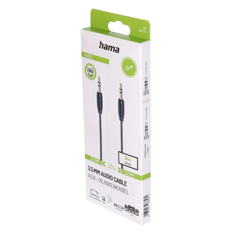 Hama AUX-/Klinkenkabel 3.5MM 1,5m