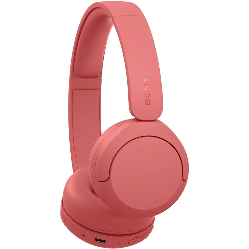 Sony WH-CH530 Wireless On-Ear Headphones (Coral Red)