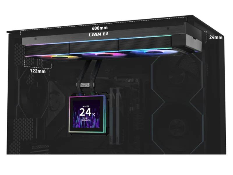 Lian Li Hydroshift II 360 CL Wireless RGB Liquid CPU Cooler (Black)