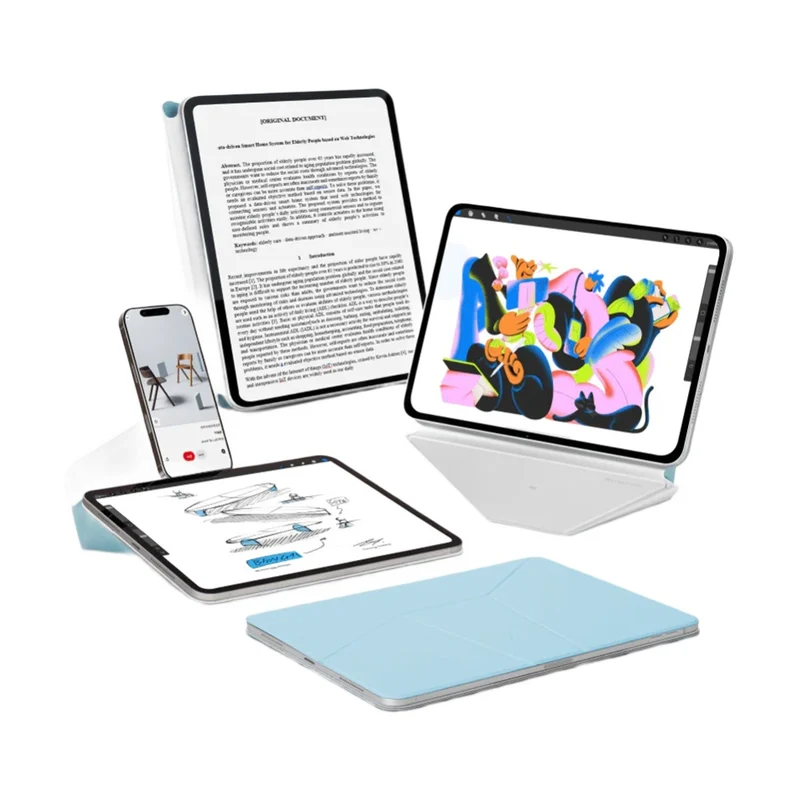 MOFT iPad Pro M4 M5 Dynamic Folio with Adjustable Angles Soothing Mist 11"