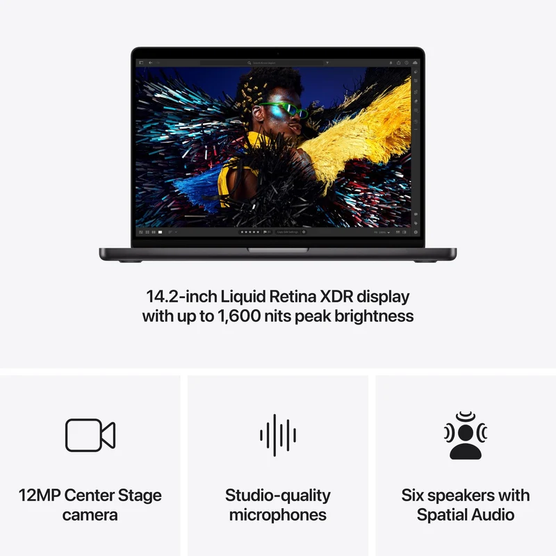 Apple MacBook Pro 14-inch with M4 Pro Chip, 1TB/24GB (Space Black/2024] [~Refurbished]