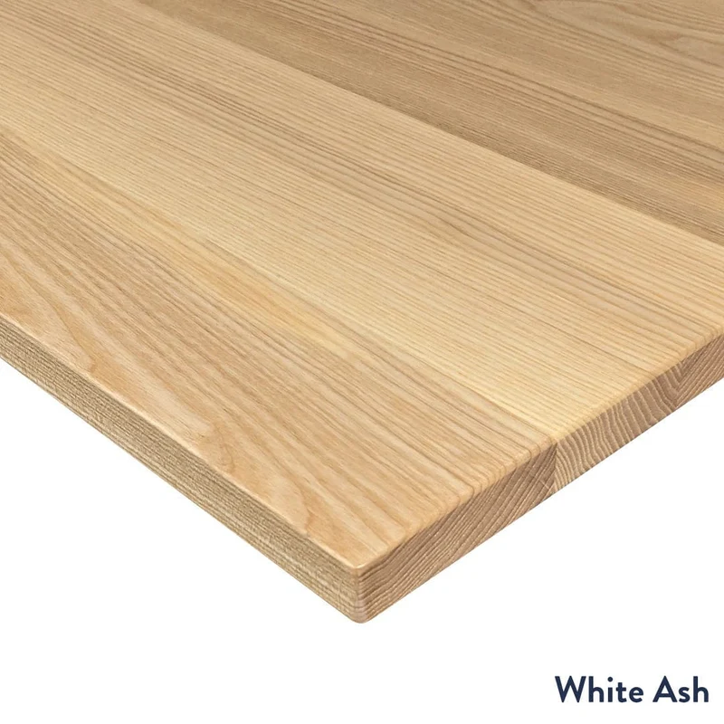 Desky Dual Mini Hardwood Sit Stand Desk 80cm White Oak Desktop and Grey Frame