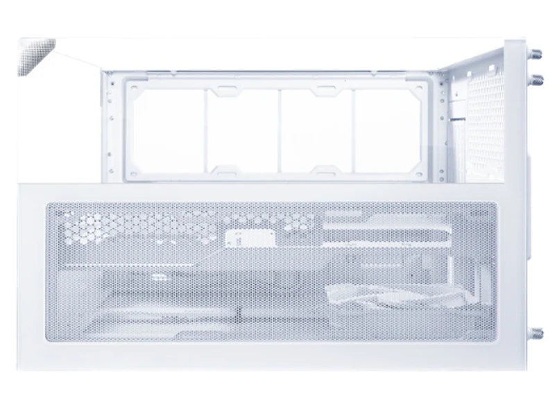 Lian Li O11 Vision-M Compact Tempered Glass Dual-Chamber Micro-ATX Case - White