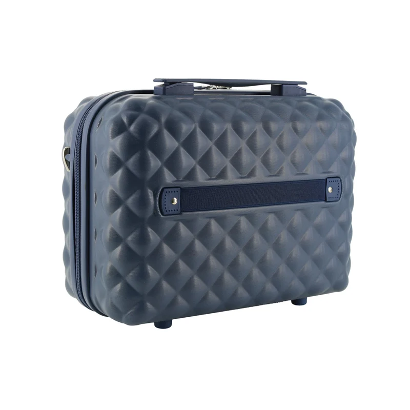 Pierre Cardin 4 Wheel Small Hard-Shell Beauty Travel Case 35cm - Teal