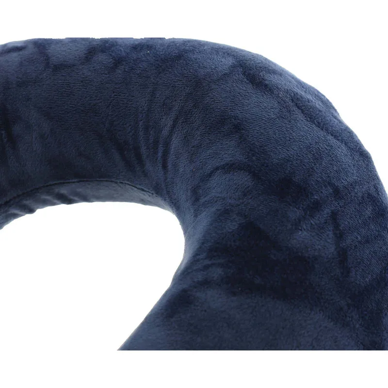 Milleni Travel Memory Foam Neck Pillow w/ Snap Button Closure Blue