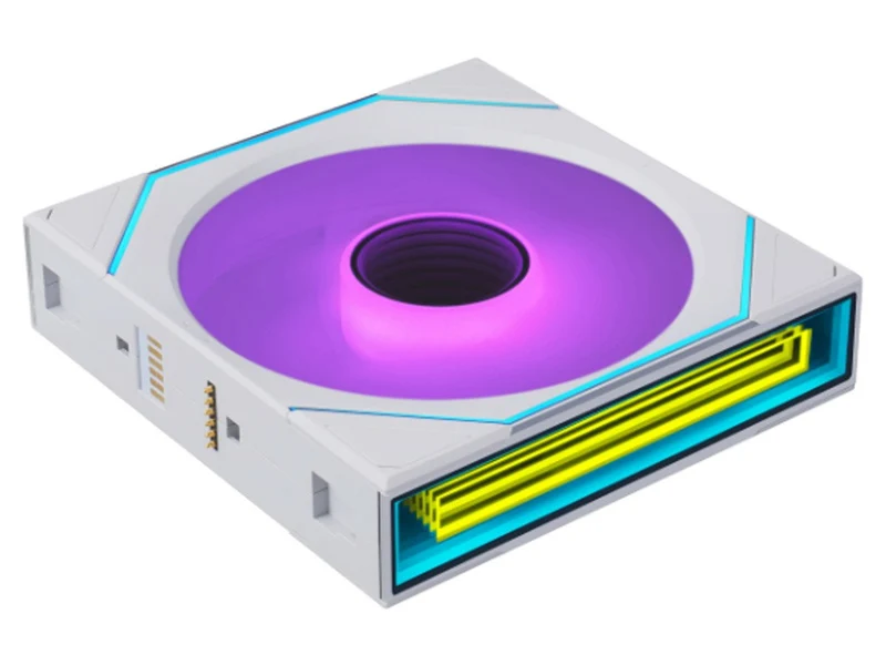 Lian Li Uni Fan SL Infinity Flex 2.4GHz Wireless 120mm ARGB Fan 3 Pack - White (12SLIN1F3W)
