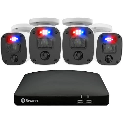 Swann 2K Home Wired DVR Security Camera Kit (4 Pack)
