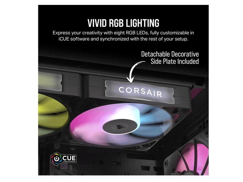 Corsair iCUE LINK RX120 II RGB 120mm PWM Fan - Black