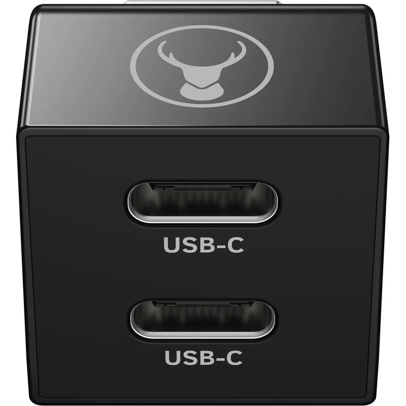 Bonelk USB-A to USB-C Dual Adapter (Black)