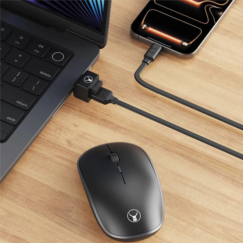 Bonelk USB-C to USB-A Dual Adapter (Black)