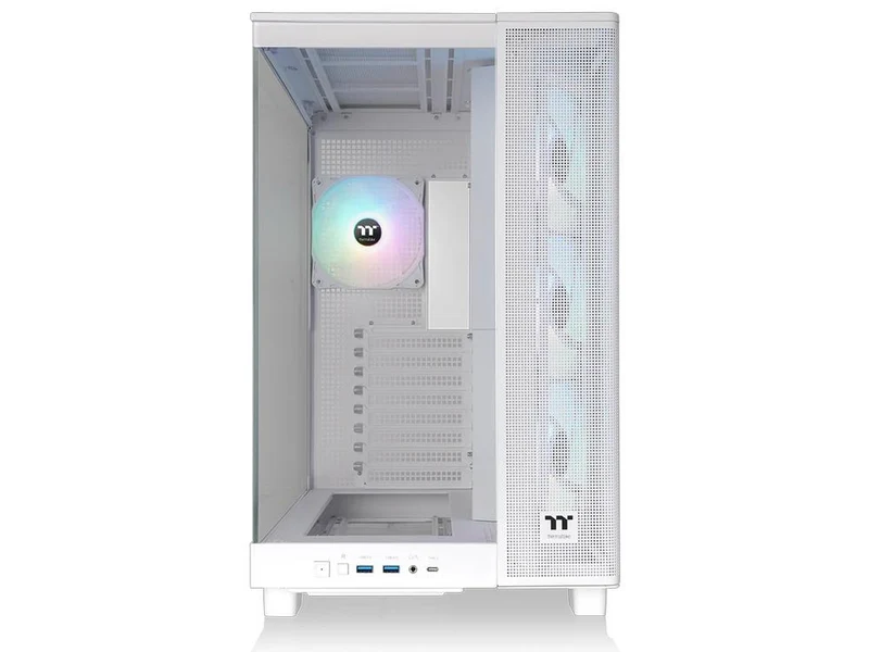Thermaltake View 380 XL Tempered Glass ARGB Snow Mid-Tower Case - White Snow