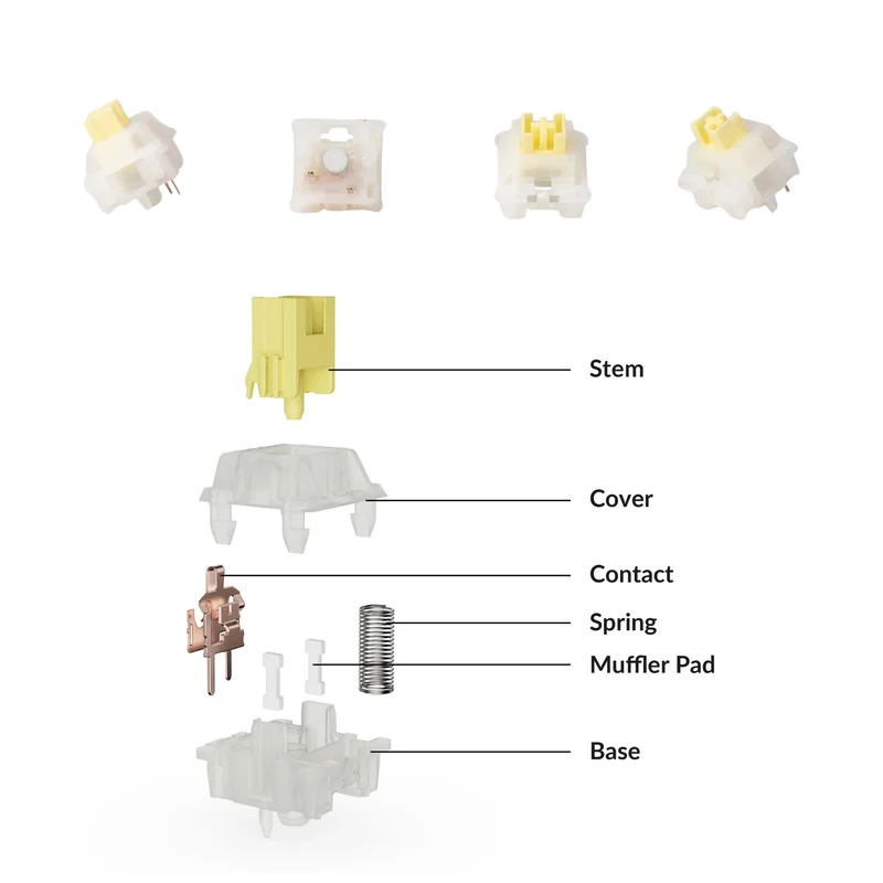Keychron Silent Banana Switch 110pcs