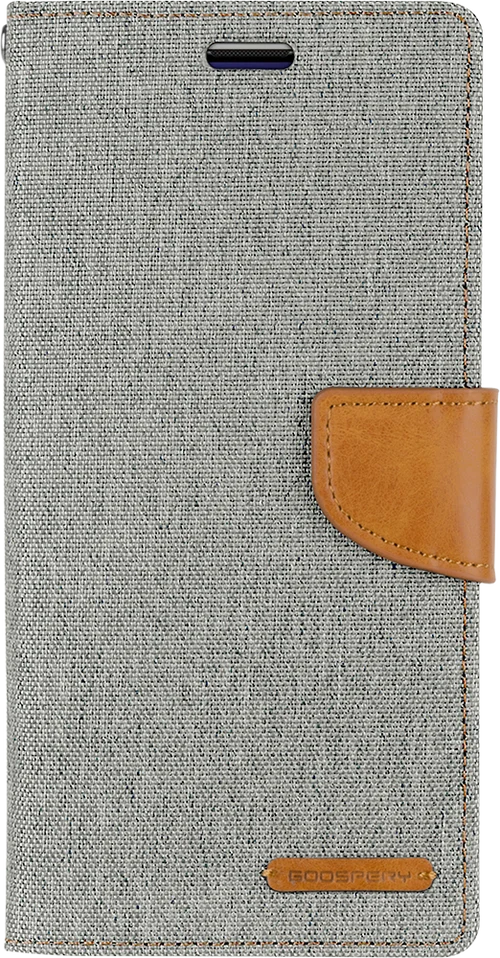 Goospery Canvas Diary For iPhone XS Max - grey
