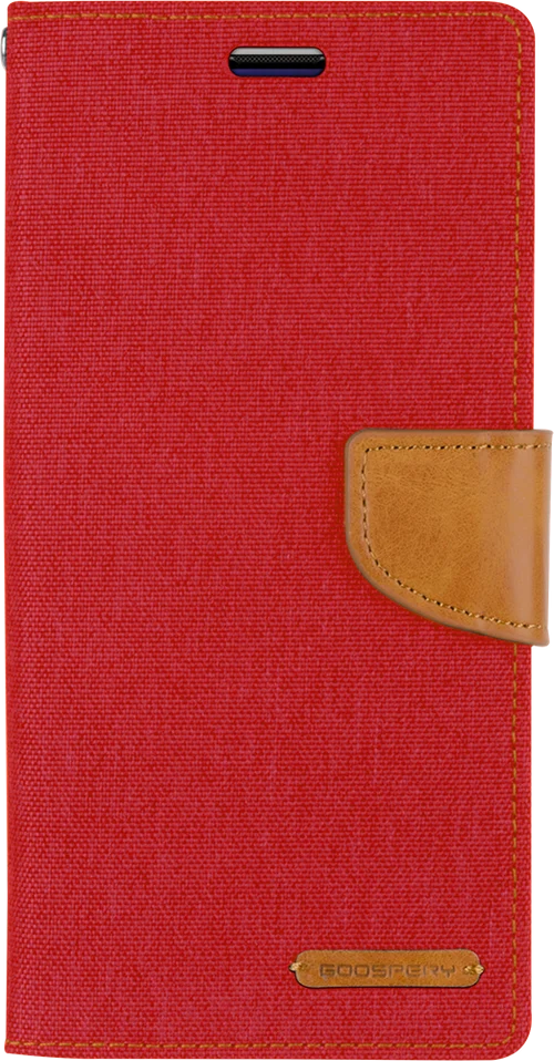 Goospery Canvas Diary For iPhone XR - Red