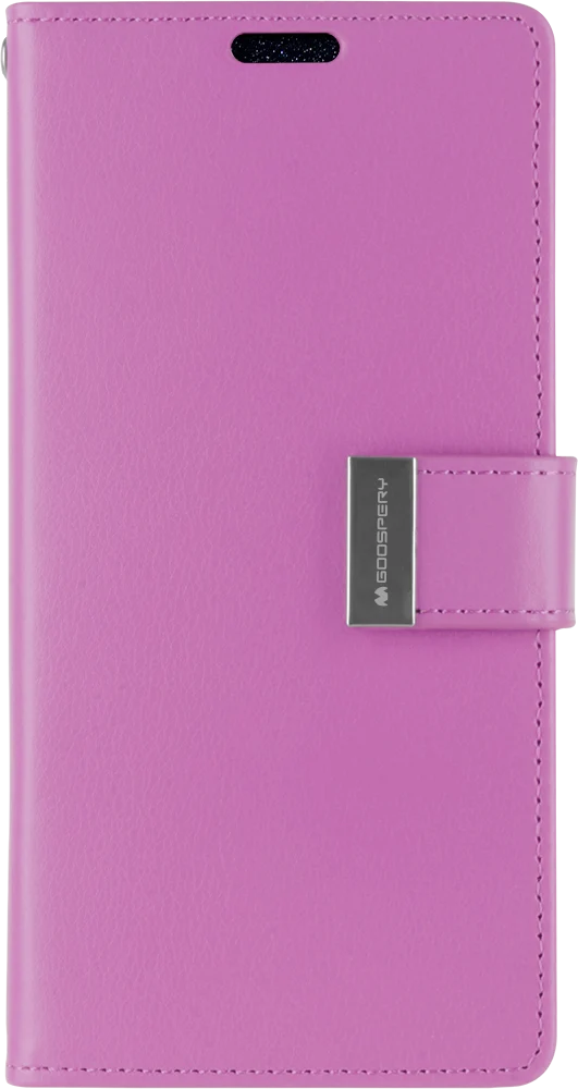 Goospery Rich Diary Case for iPhone 13 Pro - purple