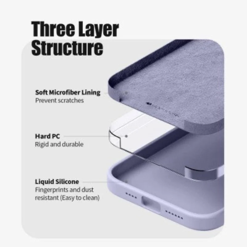 Goospery Silicon for iPhone 16 - Purple