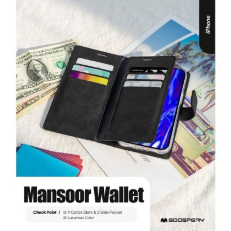 Goospery Mansoor Diary for iPhone 16 Pro Max - Navy