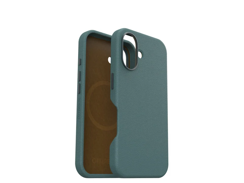 OtterBox Symmetry Cactus Leather Phone Case for iPhone 16 Pro - Green - Green