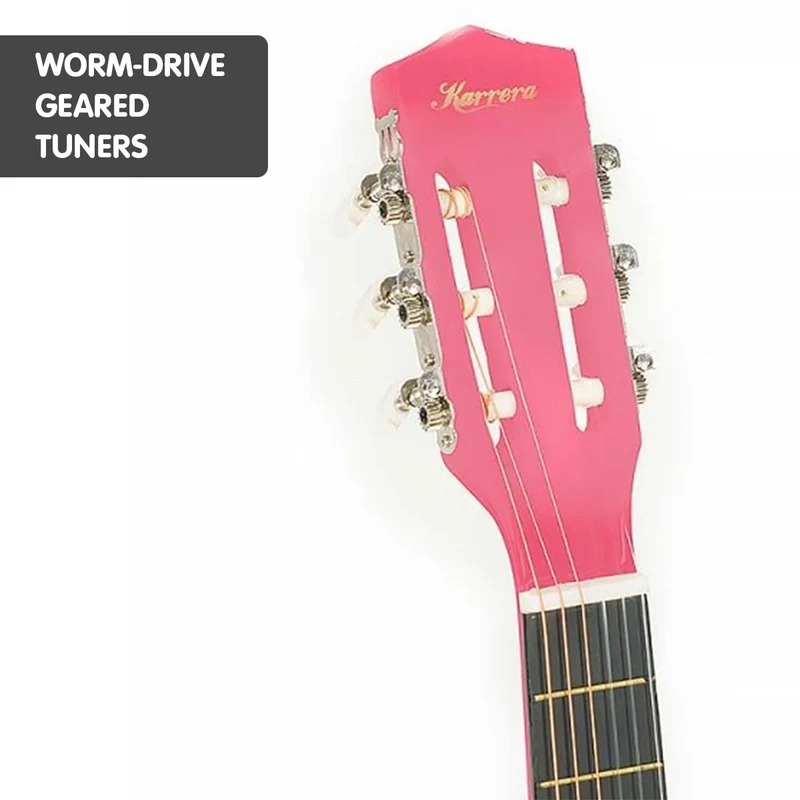 Karrera Childrens Acoustic Guitar Kids (Pink)