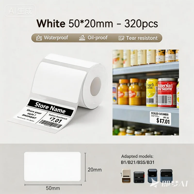 NiiMbot white label paper 40*80mm for B21/B3S/B1 [95-Pieces]