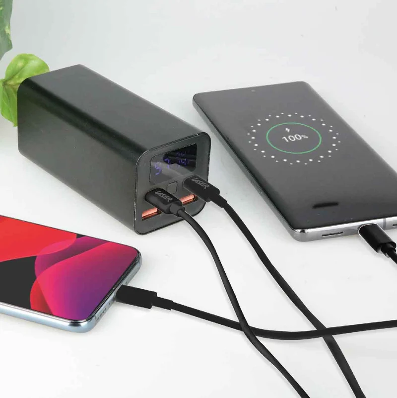 Laser 2M (2-pack) USB-C to USB-C Cable 60W (Black)