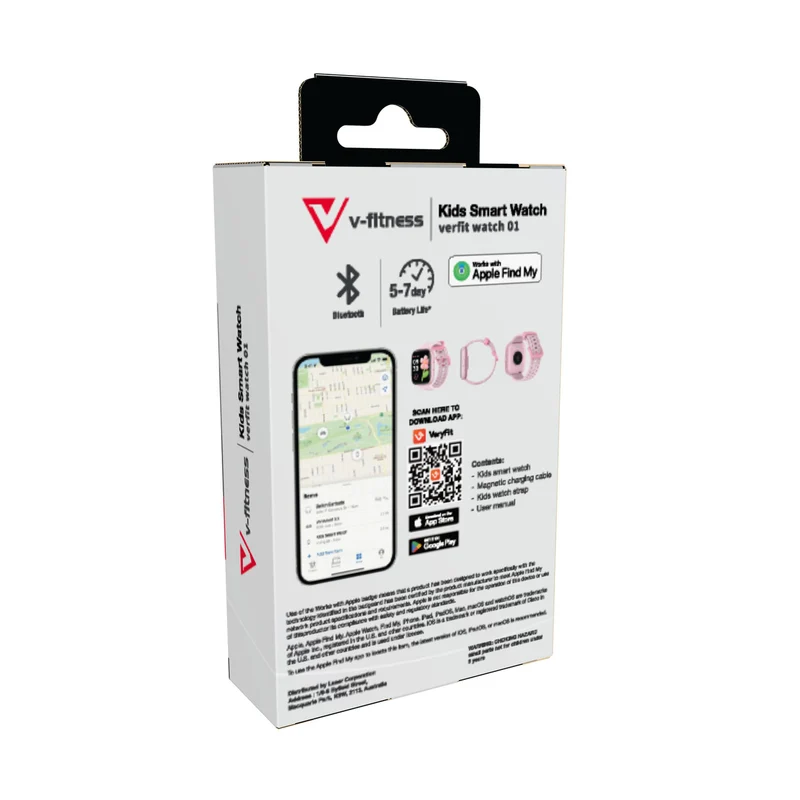 v-Fitness Kids Smart Watch with Location Finder (Pink)