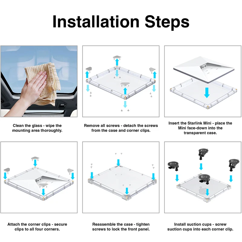 Laser ChargeCore Starlink Mini Window Mount