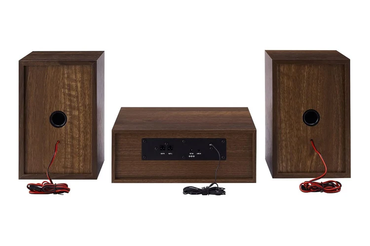 Crosley Parker FM Radio and CD Player with Bluetooth (Walnut)