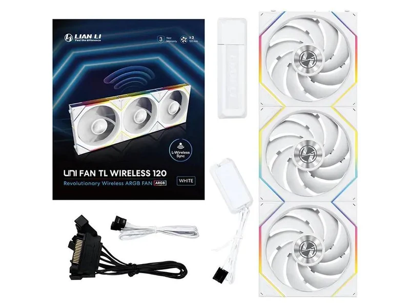 Lian Li UNI FAN TL 120 RGB 120mm 3-Pack (White)