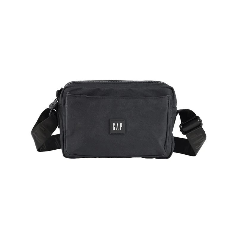 GAP Whomen's Nylon Shoulder Crossbody Bag w/ Secure Zip 25x18cm Black
