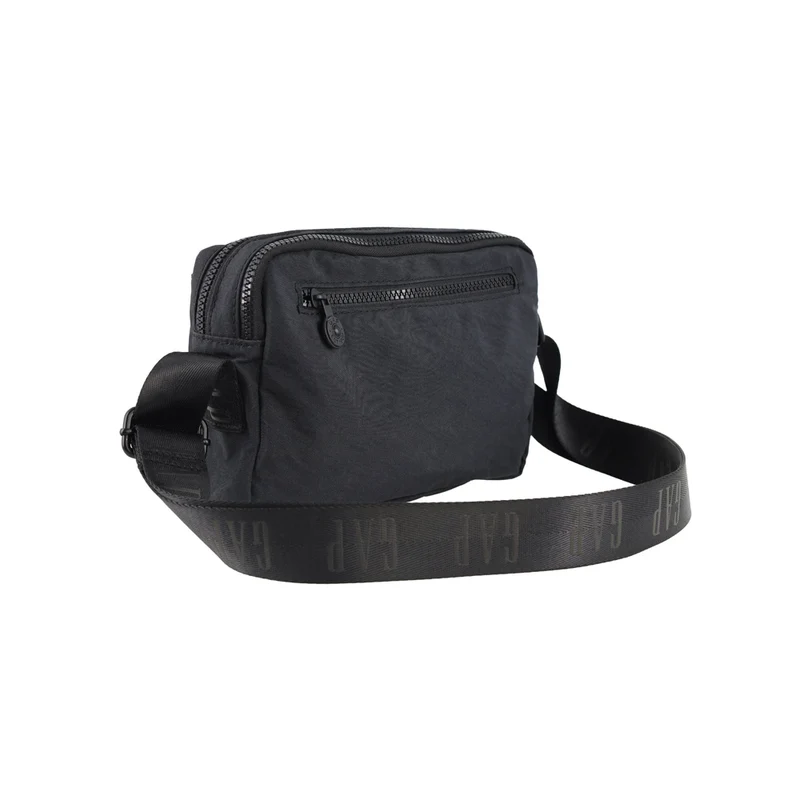 GAP Whomen's Nylon Shoulder Crossbody Bag w/ Secure Zip 25x18cm Black