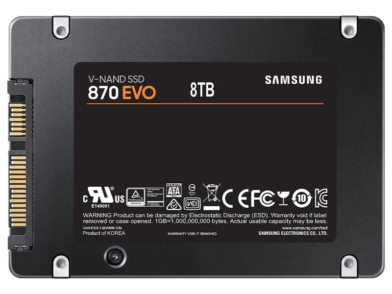 Samsung 870 EVO 8TB SATA III 2.5" Internal SSD