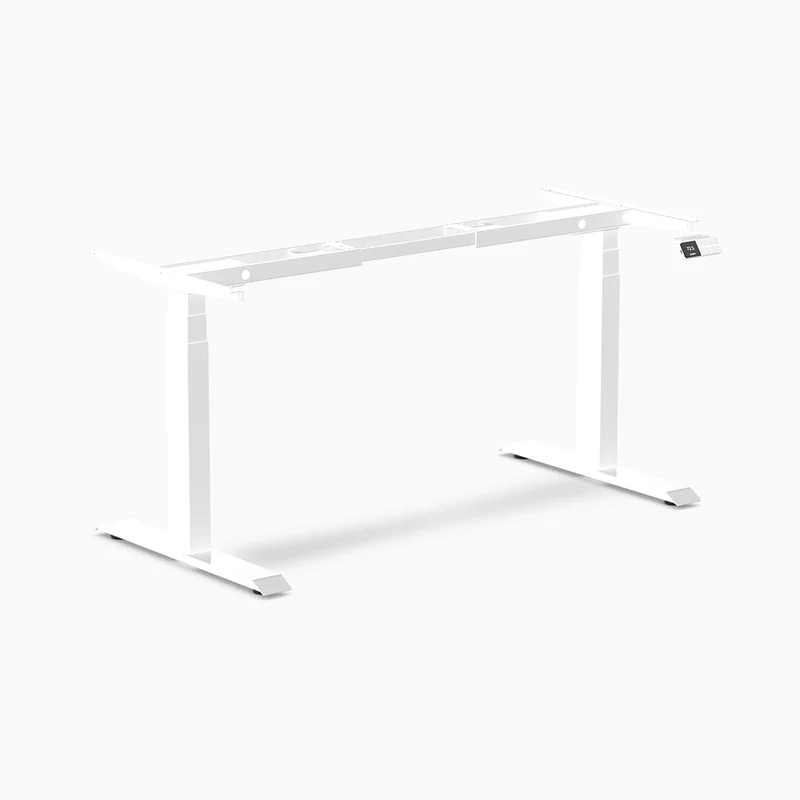 Desky Dual Sit Stand Desk Frame - Wheat