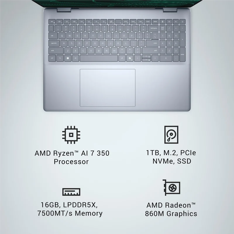 Dell DB16255 16" WUXGA Copilot+ AI PC Laptop (Ryzen AI 7)[1TB]