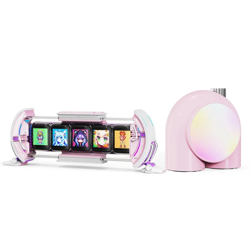 Divoom Times Gate Pixel Art Informative Display (Pink)