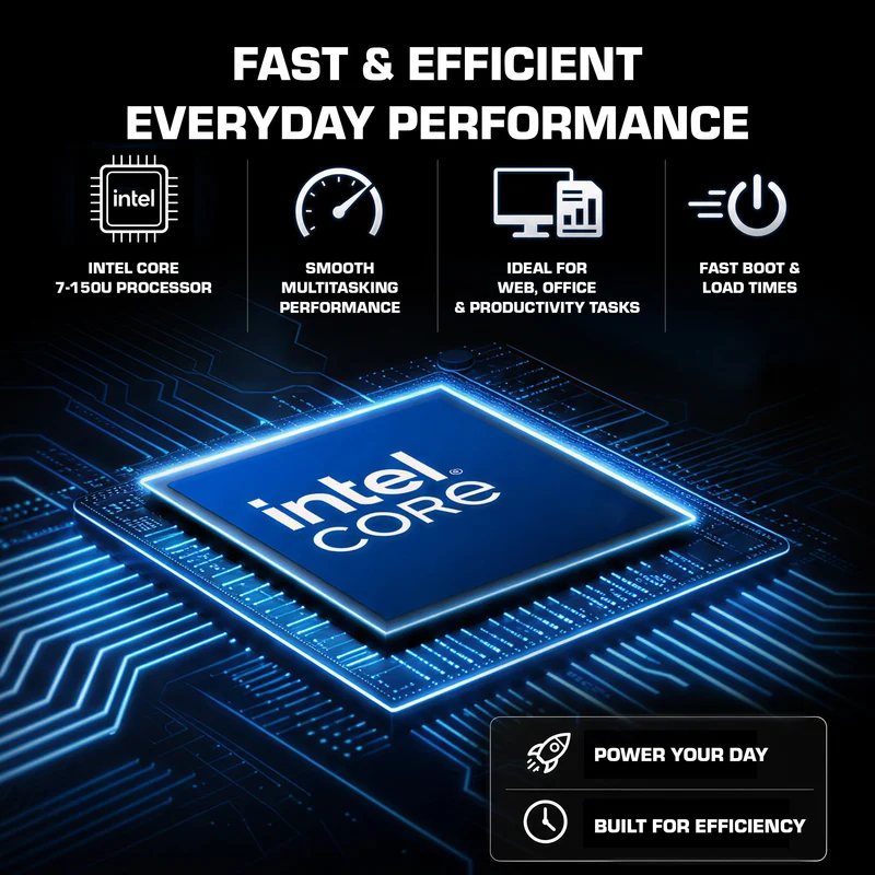 MSI CUBI NUC 1M, Intel Core 3-100U, 16GB RAM, 1TB SSD, Windows 11 Professional, Mini Desktop Computer