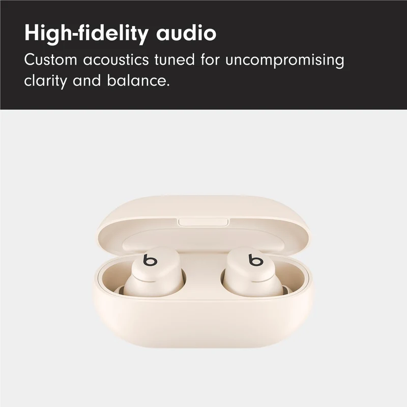Beats Solo Buds True Wireless Earbuds (Matte Ivory)