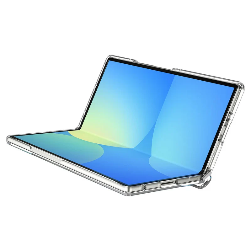 Spigen Samsung Galaxy Z Fold 7 Ultra Hybrid Pro (MagFit) Case - Clear Case / White Ring