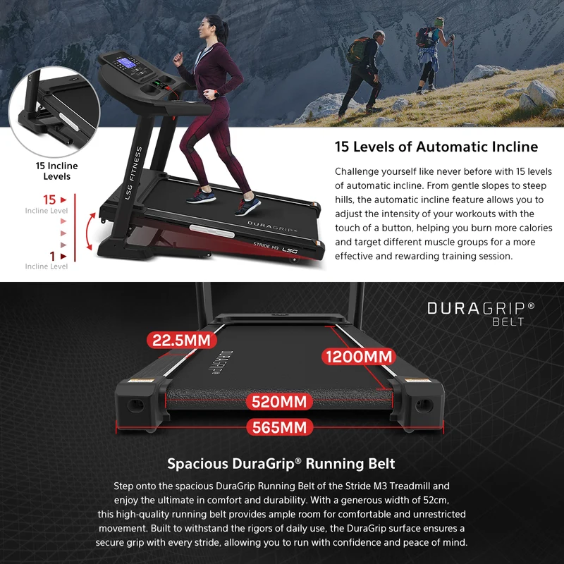 LSG Fitness Stride M3 Treadmill