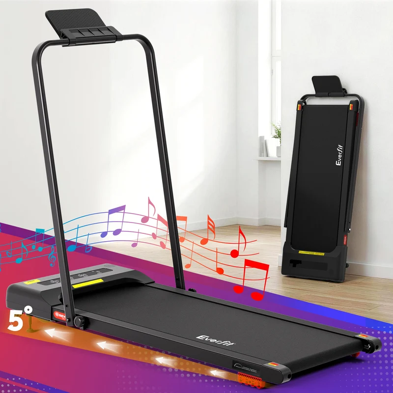 Everfit Treadmill Electric Walking Pad Incline Under Desk 380mm (Black)