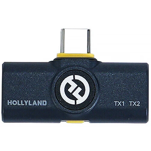 Hollyland LARK M2 Wireless Receiver with USB-C Connector for Mobile Devices (2.4 GHz, Shine Charcoal)