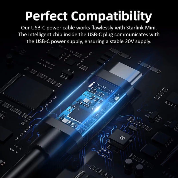 Wildernet 5m USB-C cable for Starlink Mini